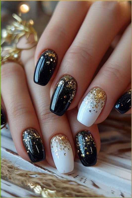 Black & White Glitterfall